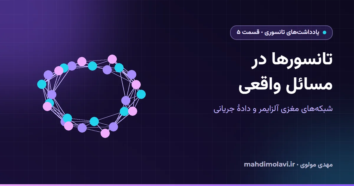 یادداشتهای تانسوری ۵: از تصویر مغز تا دادهٔ جریانی